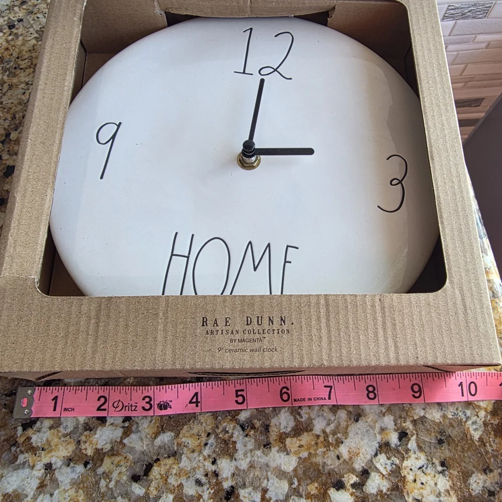 🆕️Rae Dunn White Wall Clock - Home Decor
